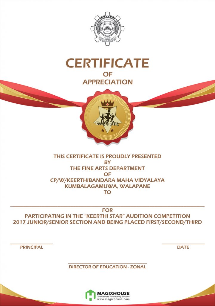 KeerthiBandara MV-Star | Certificates